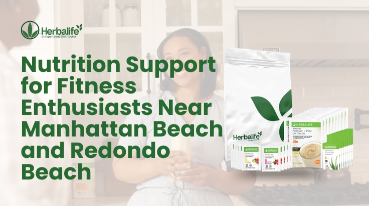 Fitness enthusiast enjoying a Formula 1 Healthy Meal Nutritional Shake Mix near Manhattan Beach and Redondo Beach